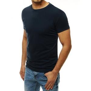 Pánske tričko bez potlače tmavo modré RX4186 vyobraziť