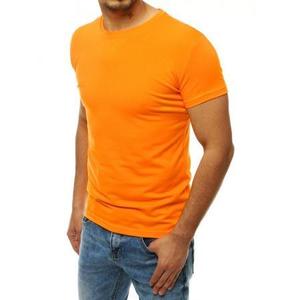 Pánske tričko bez potlače svetlo oranžovej RX4190 vyobraziť