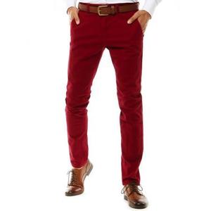 Pánske nohavice chinos červené UX2585 vyobraziť