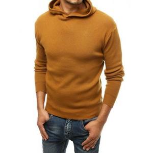 Pánsky sveter s kapucňou oranžový wx1467 vyobraziť