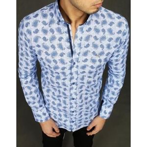 Pánska košeľa vzorovaná bielo modrá dx2013 vyobraziť