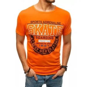Pánske tričko s potlačou oranžovej rx4357 vyobraziť