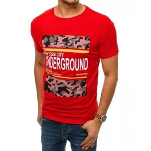 Pánske tričko UNDERGROUND červenej rx4403 vyobraziť