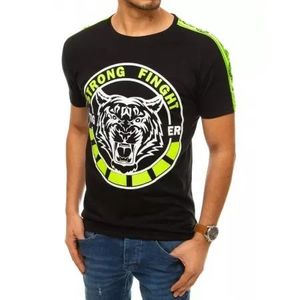 Pánske tričko čiernej TIGER vyobraziť