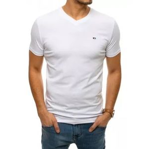 Pánske tričko bez potlače biele BASIC vyobraziť