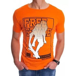 Pánske tričko s potlačou oranžovej FREESTYLE vyobraziť