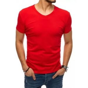 Pánske tričko bez potlače červené BASE vyobraziť