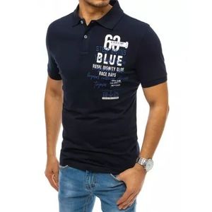 Pánske tričko s potlačou modrej STEEP vyobraziť
