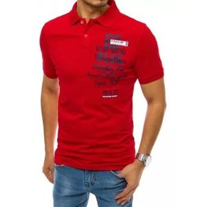 Pánske tričko s potlačou červenej STEEP vyobraziť