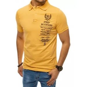 Pánske tričko s potlačou žltej STEEP vyobraziť