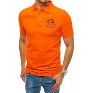 Pánske tričko s golierom oranžovej ORIGINAL vyobraziť
