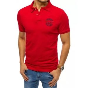 Pánske tričko s golierom červené WINGS vyobraziť