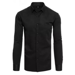 Pánska košeľa s dlhým rukávom čierna ELEGANT vyobraziť