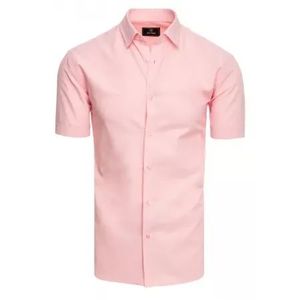 Pánska košeľa s krátkym rukávom ružová ELEGANT vyobraziť