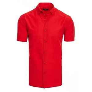 Pánska košeľa s krátkym rukávom svetlo červená ELEGANT vyobraziť