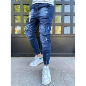 Pánske džínsovej jogger nohavice svetlo modré YOUTH vyobraziť