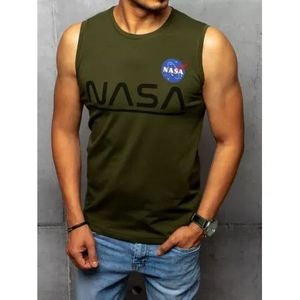 Pánsky nátelník s potlačou zelený NASA vyobraziť