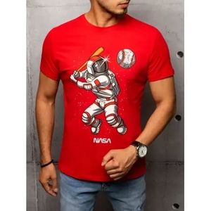 Pánske tričko s potlačou červenej ASTRO vyobraziť