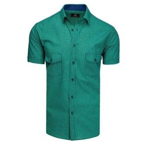 Pánska košeľa kockovaná zelená vyobraziť