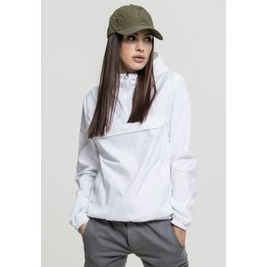 Urban Classics Ladies Basic Pull Over Jacket white - S vyobraziť