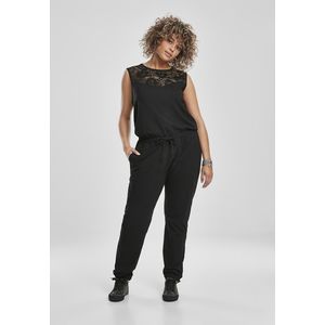 Urban Classics Ladies Lace Block Jumpsuit black - 5XL vyobraziť