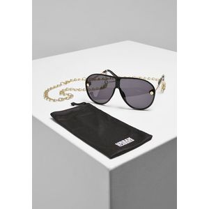 Urban Classics Sunglasses Naxos With Chain black/gold - One Size vyobraziť