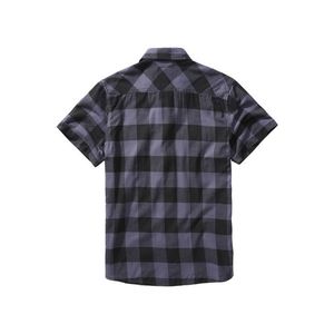 Urban Classics Brandit Checkshirt Halfsleeve black/grey - 3XL vyobraziť