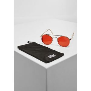 Urban Classics Sunglasses Chios gold/red - One Size vyobraziť