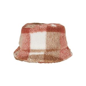 Urban Classics Sherpa Check Bucket Hat whitesand/toffee - One Size vyobraziť