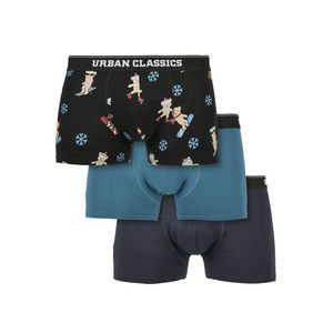 Urban Classics Organic X-Mas Boxer Shorts 3-Pack teddy - 3XL vyobraziť