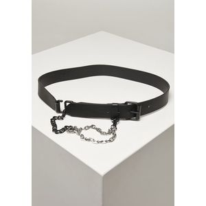 Urban Classics Imitation Leather Belt With Metal Chain black - L/XL vyobraziť