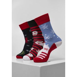 Urban Classics Santa Ho Christmas Socks 3-Pack multicolor - 43-46 vyobraziť