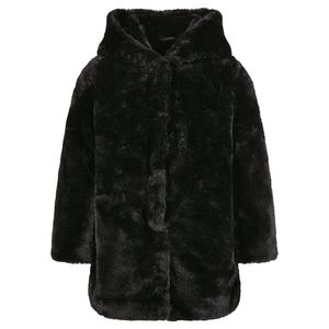 Urban Classics Girls Hooded Teddy Coat black - 110/116 vyobraziť