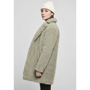 Urban Classics Ladies Oversized Sherpa Coat softsalvia - 3XL vyobraziť
