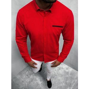 Originálna červená košeľa O/3015Z vyobraziť