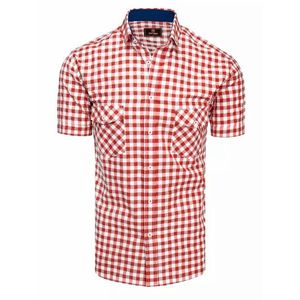 Bielo-červená károvaná košeľa vyobraziť