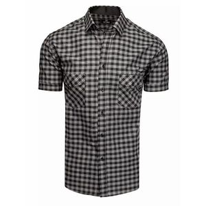 Čierno-šedá károvaná košeľa vyobraziť