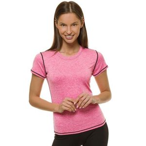 Jednoduché ružové dámske tričko bez potlače JS/A2165 vyobraziť