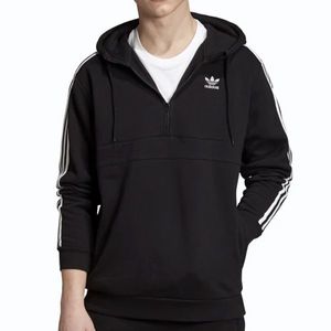 Adidas Originals 3-Stripes Zip Hoodie Black - 2XL vyobraziť
