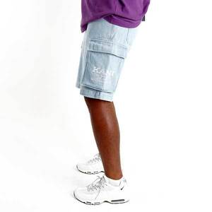 Kraťase Karl Kani Retro Cargo Shorts light blue - M vyobraziť