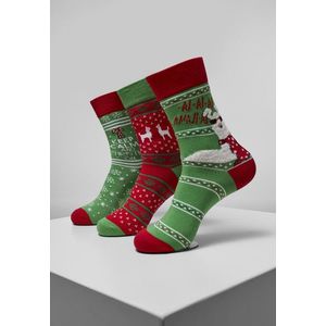 Urban Classics Christmas Lama Socks 3-Pack multicolor - 43–46 vyobraziť