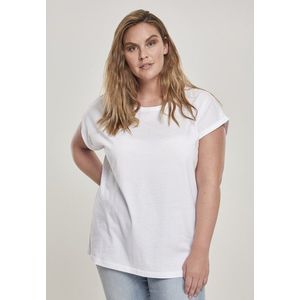 Urban Classics Ladies Organic Extended Shoulder Tee white - 4XL vyobraziť