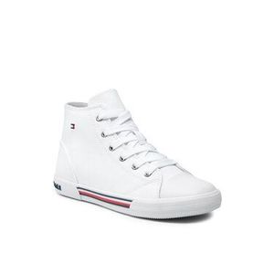 Tommy Hilfiger Plátenky High Top Lace Up Sneaker T3X4-32060-0890 S Biela vyobraziť