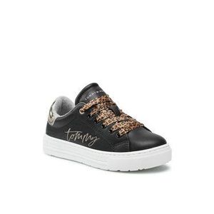 Tommy Hilfiger Sneakersy Low Cut Lace Up Sneaker T3A4-31164-1242 M Čierna vyobraziť