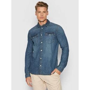 Tommy Jeans džínsová košeľa Tjm Western Denim DM0DM09680 Modrá Regular Fit vyobraziť