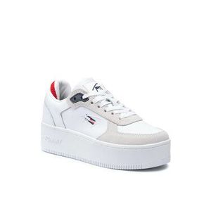 Tommy Jeans Sneakersy Iconic Flatform EN0EN01421 Biela vyobraziť