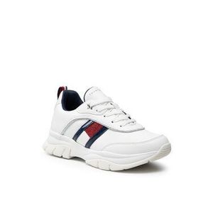 Tommy Hilfiger Sneakersy Low Cut Lace-Up Sneaker T3A4-31180-1023 S Biela vyobraziť