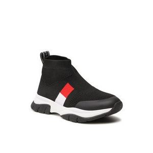 Tommy Hilfiger Sneakersy Sock Sneaker Black T3A4-31182-0702 M Čierna vyobraziť