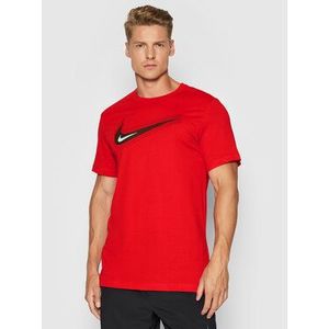 Nike Tričko Nsw Swoosh DB6470 Červená Standard Fit vyobraziť