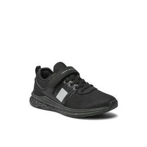 Tommy Hilfiger Sneakersy Low Cut Lace-Up/Velcro T3B4-32080-1230999 S Čierna vyobraziť